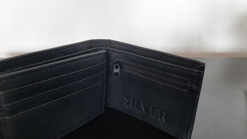 Carteira preta Silver