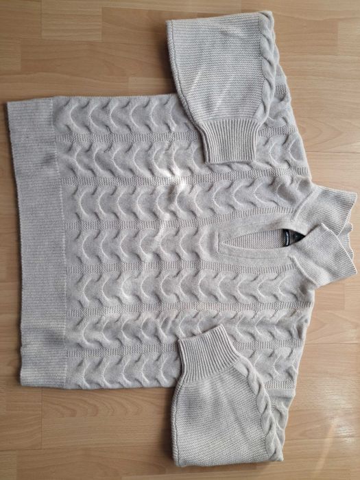 100% KASZMIR kaszmirowy sweter jasny beż C&A Premium