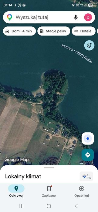 Działka nad jeziorem Lubotyńskim - Pierwsza linia brzegowa