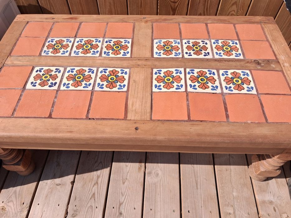 Mesa de centro rústica