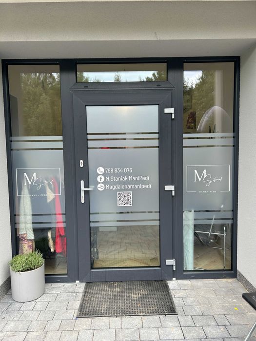 Folia szroniona/mrożona/mleczna na wymiar + montaż Warszawa i okolice