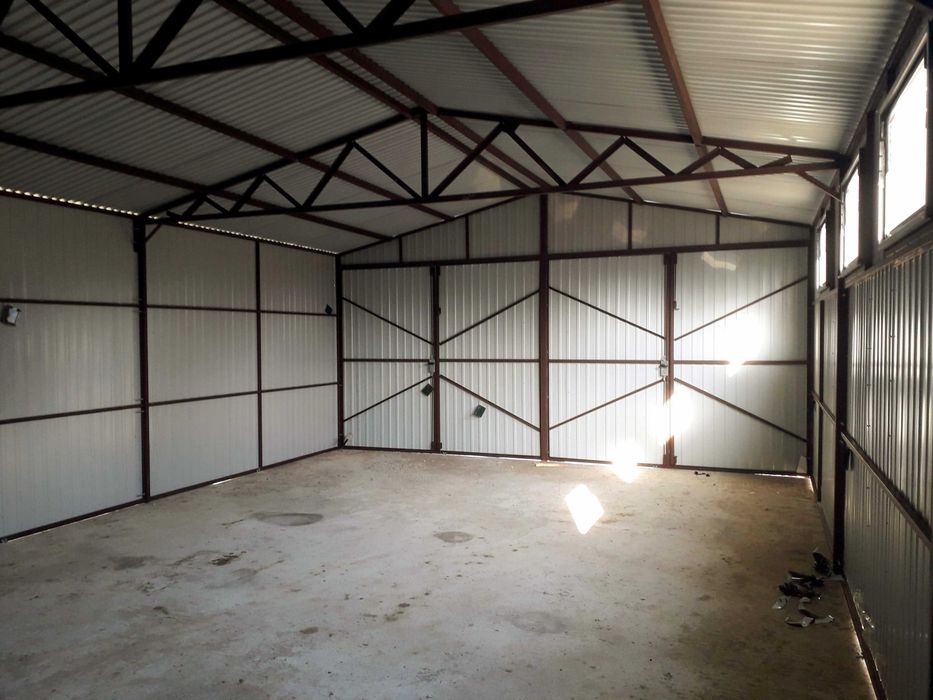 Hala garaż blaszany 6x10 wysokość wjazdu 2,5 metra - krótki termin