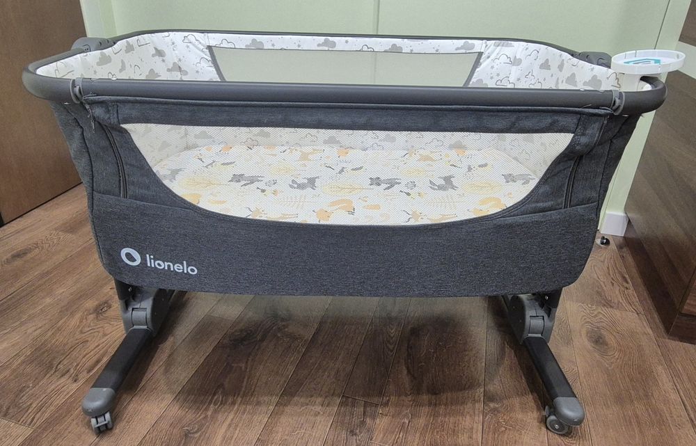 Dostawka Lionelo Timon grafitowa + materac Rucken