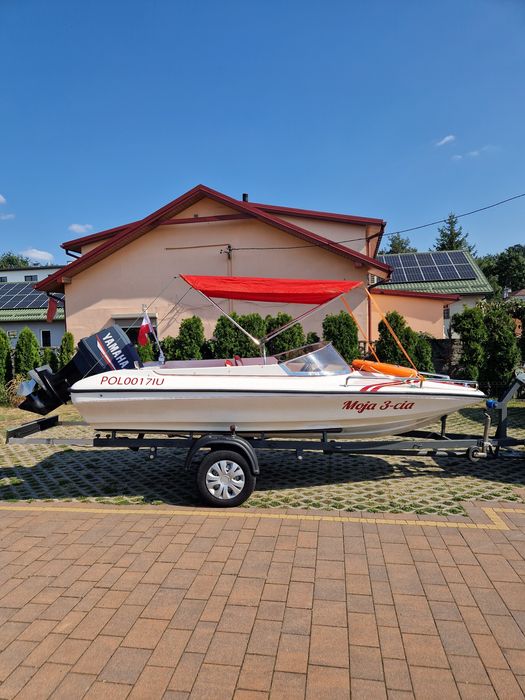 Motorówka z silnikiem Yamaha 75hp z przyczepą