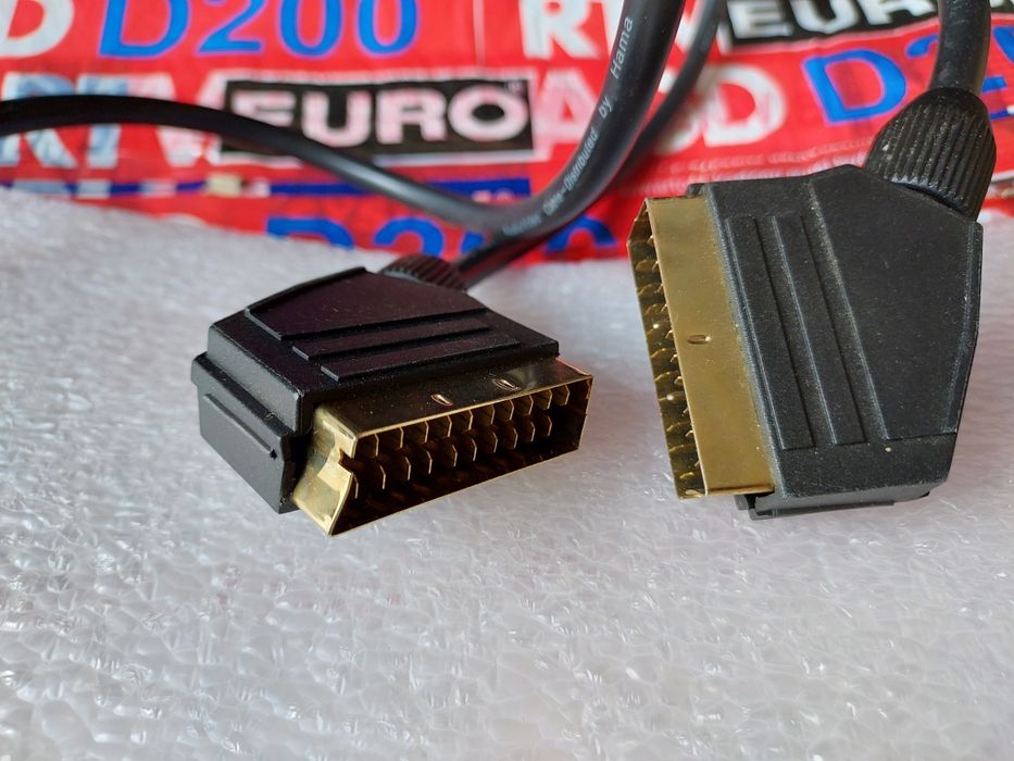 HAMA Kabel Euro Eurozłącze SCART-SCART do Dekoder DVB-T2 DVD