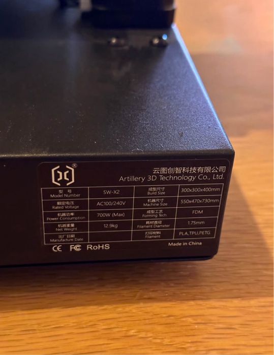 Drukarka 3D Artillery Sidewinder x2