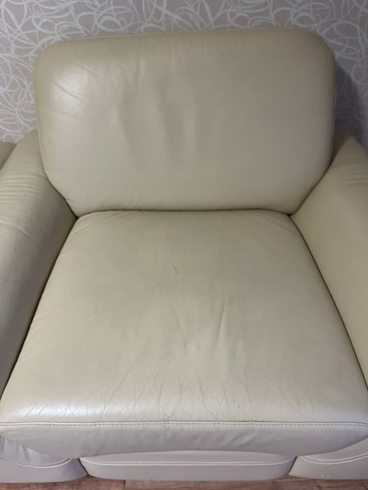 Шкіряний диван в крісло