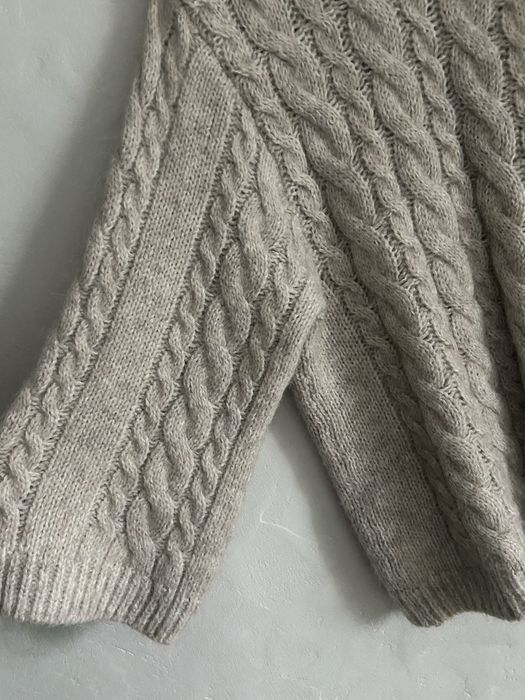 Светр з косами оверсайз h&m alpaca blend