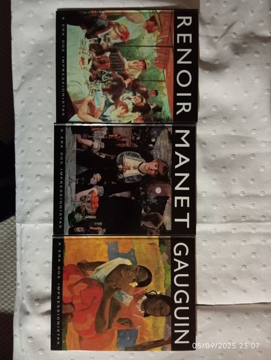 Livros de coleção pintores impressionistas famosos