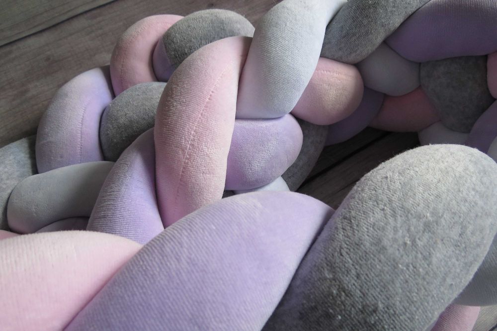 Захисний бортик в ліжечко IngVart Косичка 20х240 см Бортик в кроватку