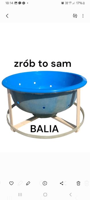 Balia ogrodowa wkład do zabudowy