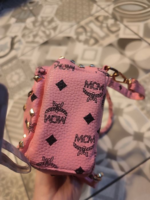 MCM mini backpack plecaczek torebka różowy Barbie