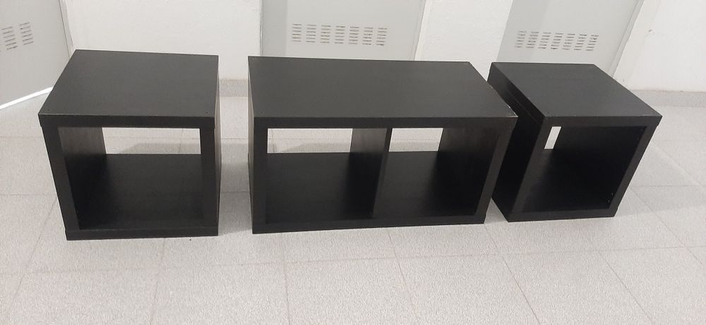 Três movei de aparência cúbica