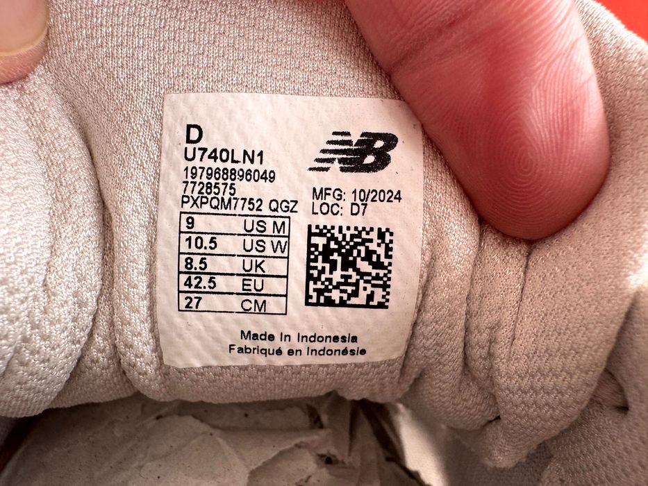 NEW BALANCE 740 U740LN1 Оригінал чоловічі кросівки розмір 44 | 44,5 | 45 | 45,5