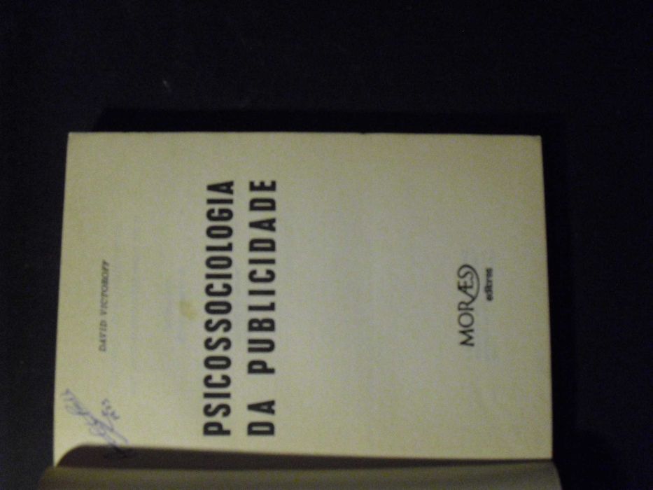 DAVID VICTOROFF-PSICOSSOCIOLOGIA DA PUBLICIDADE
