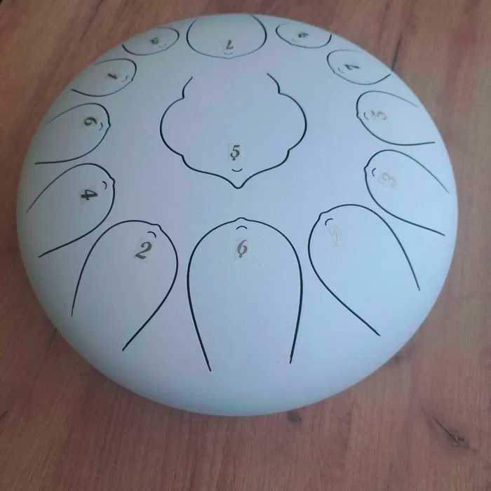 Глюкофон білий з повним комплектом аксесуарів,  на 11 нот 25*16 см