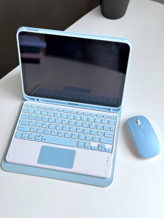 Шкіряний чохол з клавіатурою та мишкою для iPad 9 10 10.2 10.9 12.9 11