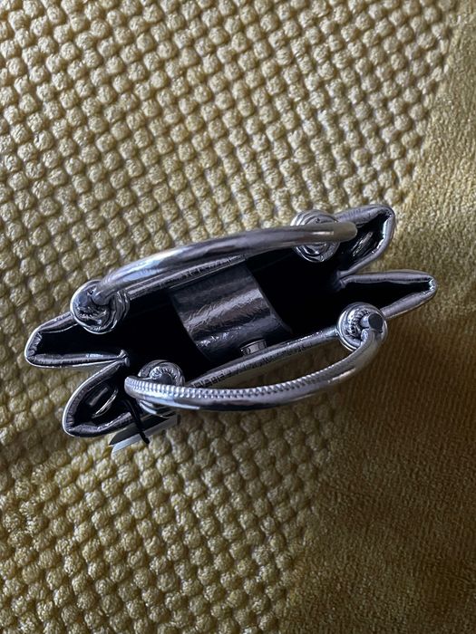 Mala de mão prateada Parfois com alça removível