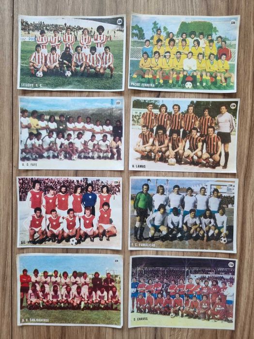 Cromos de equipas de futebol 1977/78
