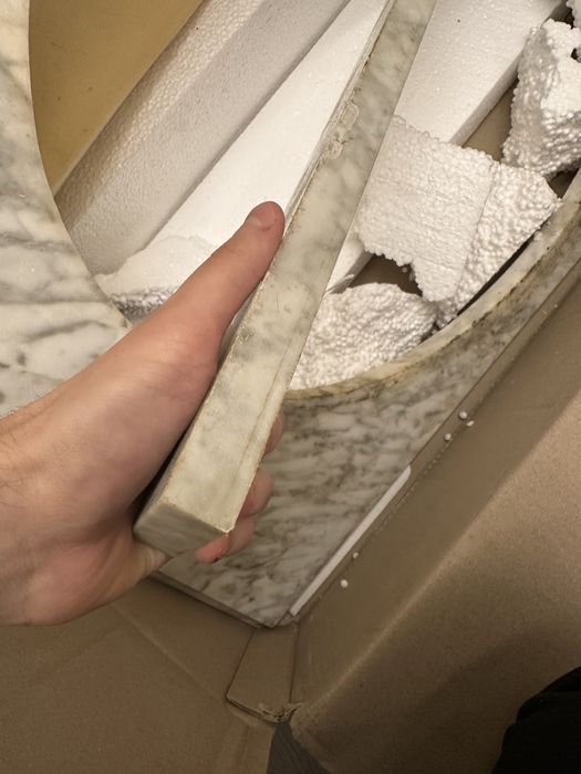 Мраморна стільниця під умивальник для ванної