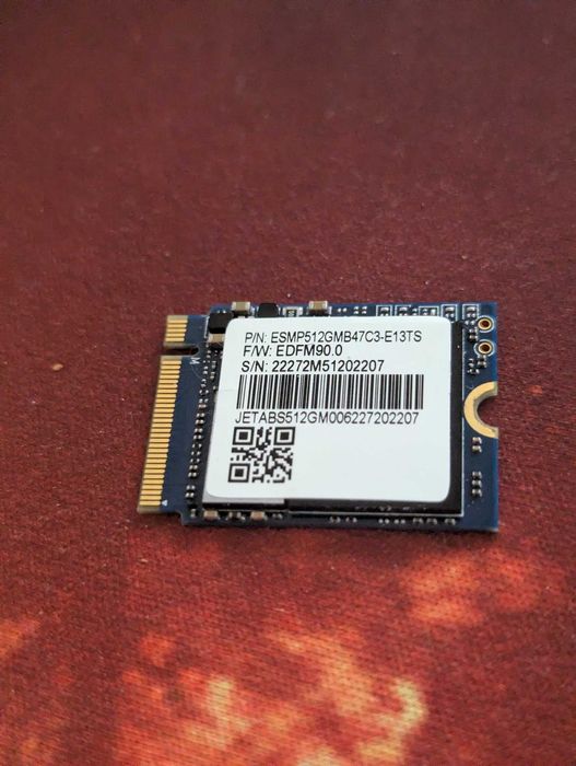 NVMe SSD 512GB  2230 Steam Deck Samsung, micro SD Kingston 256GB