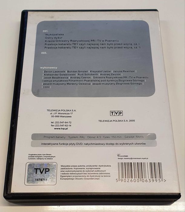DVD Kabaret Tey 4 archiwalia tvp 1984-89 / stan idealny