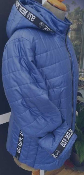 Kurtka pikowana kolor jeans