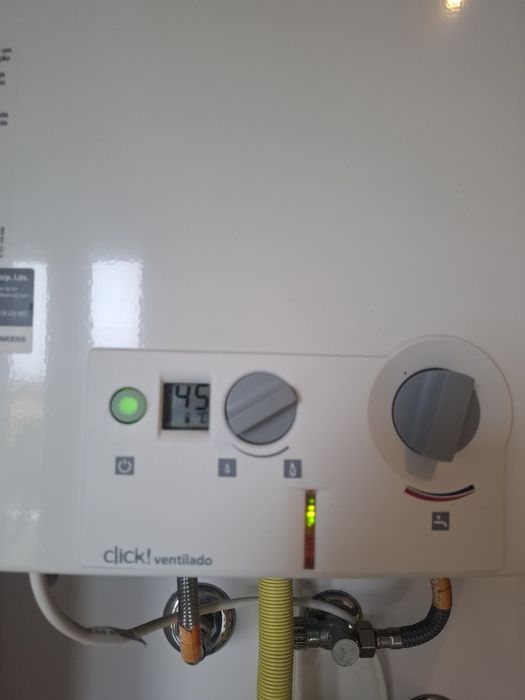 Esquentador Vulcano Click de grande capacidade 17l, como novo