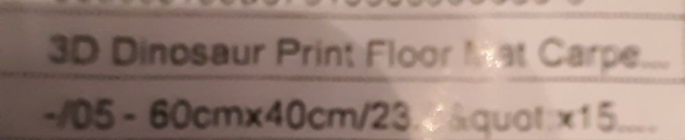 Tapete 3D  modelos Dino