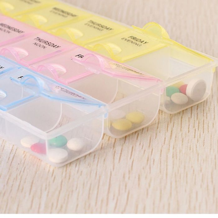 Органайзер для таблеток на неделю, таблетница-контейнер на 3 приема/д