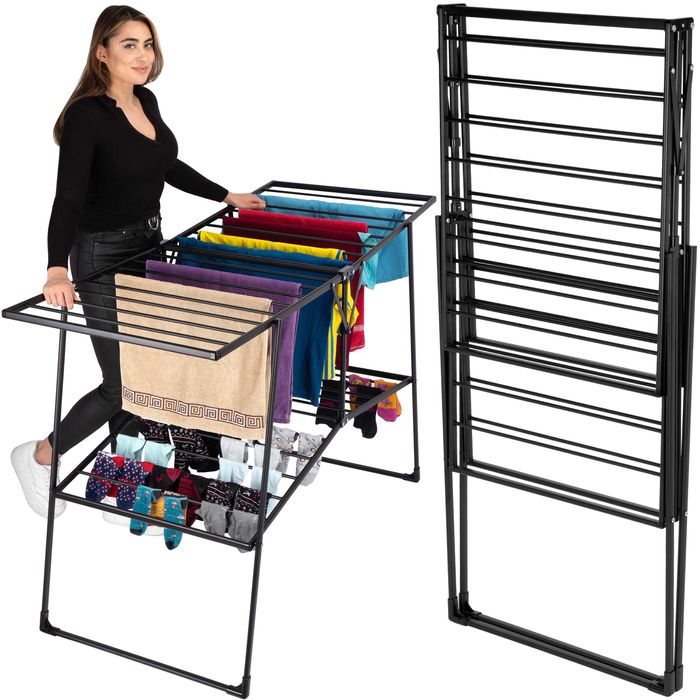 Suszarka na pranie dwupoziomowa ROSITA czarna