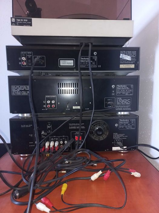 Wieża Technics z kolumnami ALTUS 110 z pilotem