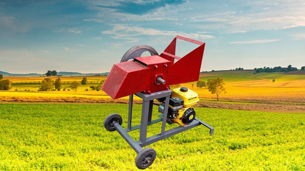 Измельчитель веток, Режущий блок  Одновальный до 50мм, Дровокол Шкив