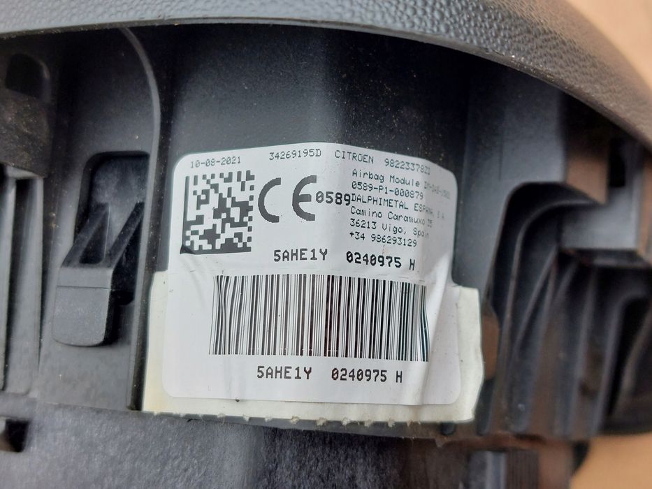 citroen c5 aircross konola deska airbag poduszka pasy oryginał 21r