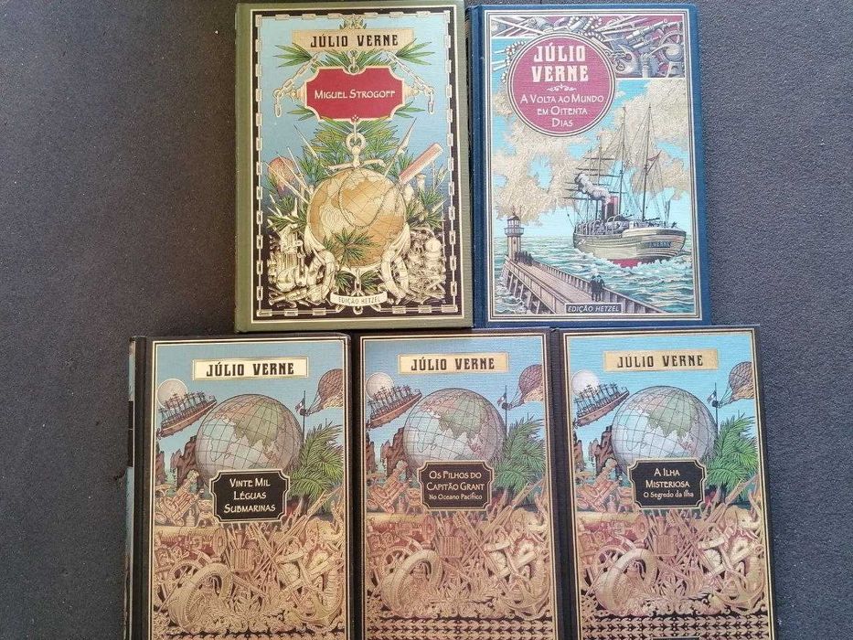 Lote 5 Livros Júlio Verne
