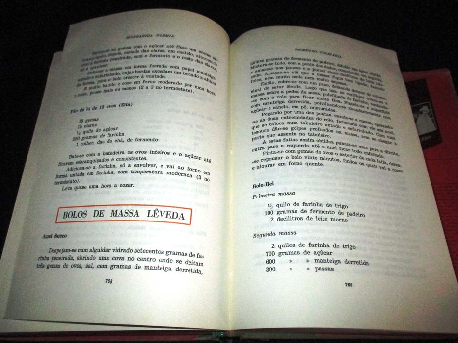 Livro Selecção Culinária Margarida Noémia 1971