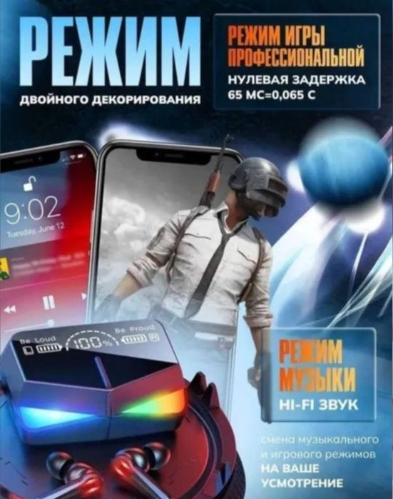 TWS M28 — киберспортивные наушники нового поколения