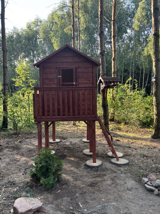 Domek drewniany dla dziecka 140 cm na 140 cm