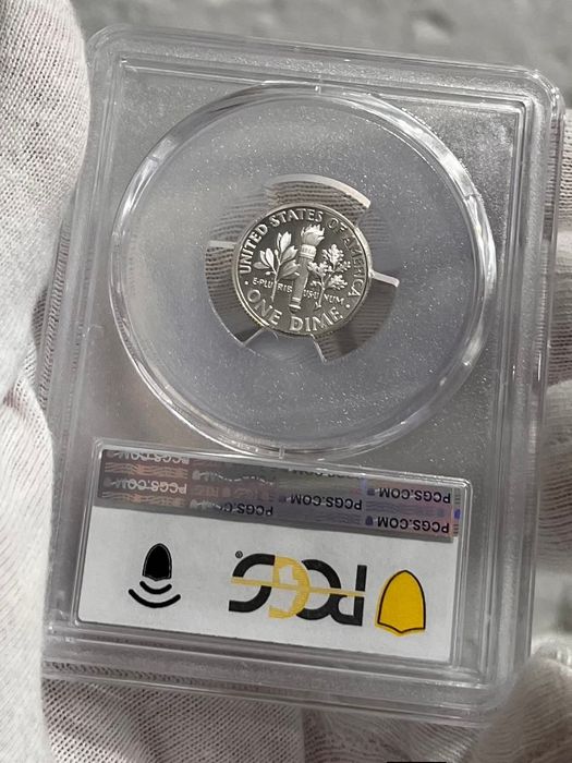 10 центів 1997р. S США. Рузвельт. Дайм. СРІБЛО. ПРУФ. СЛАБ