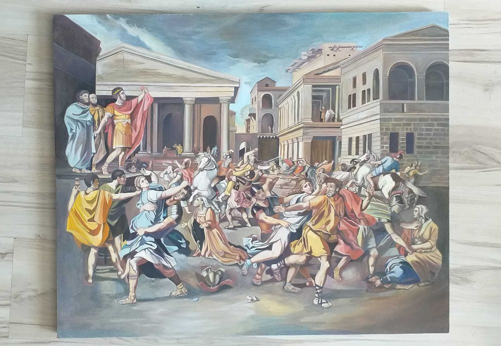 Obraz - Porwanie Sabinek - olejny