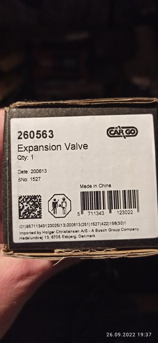 Лагуна 1, расширительный клапан для клімата
для кондиціонерів, Renault
