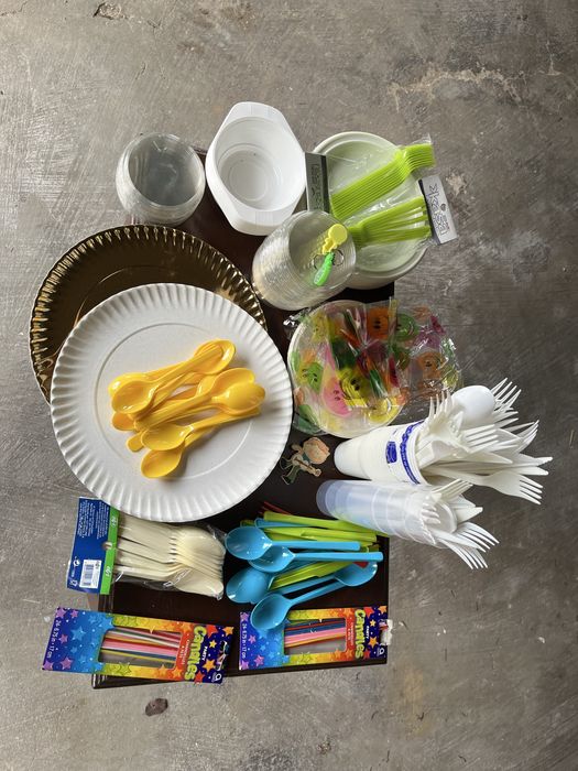 Material descartavel para festa