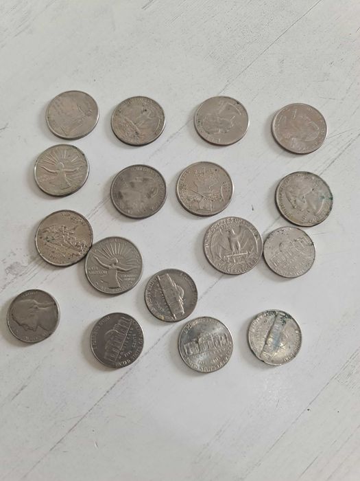 Conjunto Coleção Lote de Moedas Estrangeiras Coins Collection Foreign Countries Set Pack