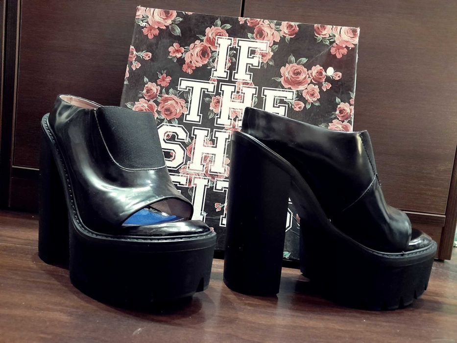 klapki na platformie Jeffrey Campbell Mori 37 UK5 platformy high heels