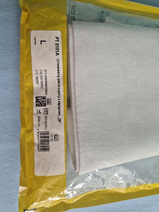 Pas brzuszny na rzep  pooperacyjny uniwersalny 28 L Pani Teresa Medica nowy