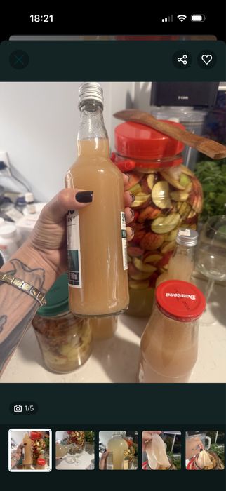 Ocet jablkowy domowy naturelny 6%