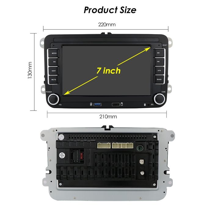 Radio CarPlay/Android Auto Skoda Octavia Superb VW Passat Golf Seat
