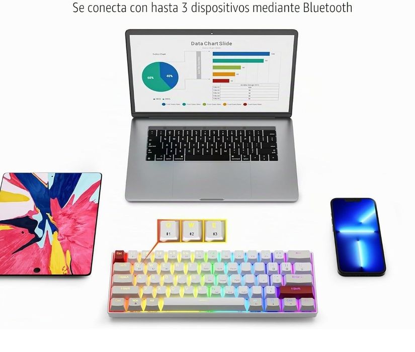 Teclado mecânico sem fio