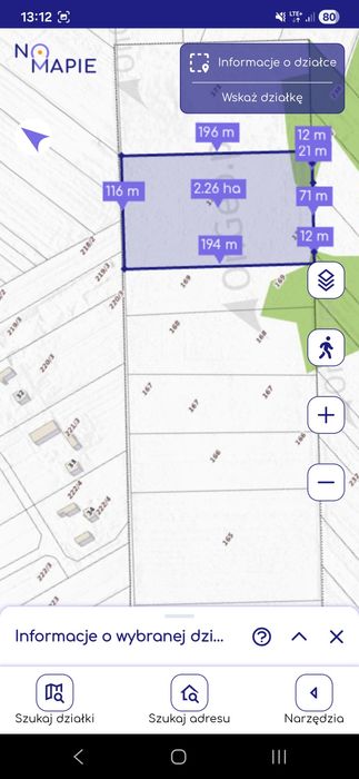 Sprzedam działkę rolną - 22574m², Wola Bachorska  gm. Buczek