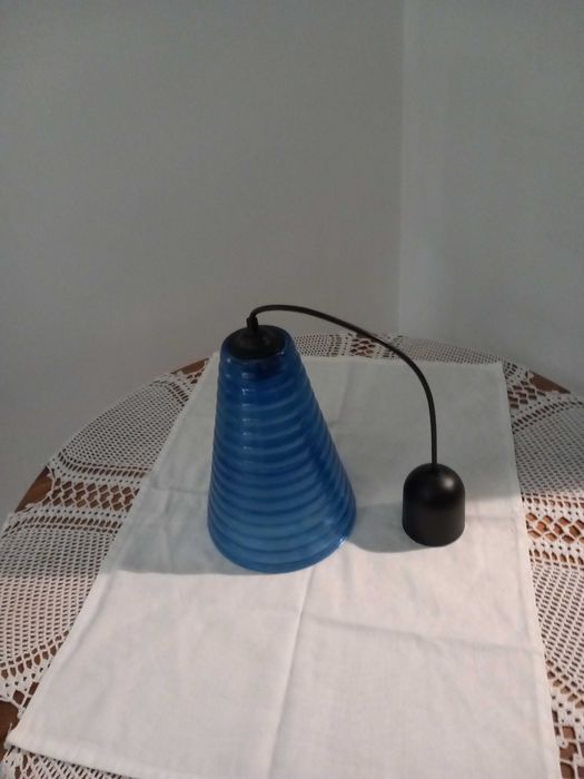 Candeeiro de Teto Suspenso - Abajour de Vidro